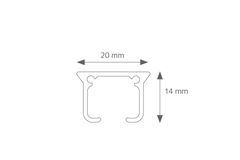 FOREST KS Rail 700cm | Wit
